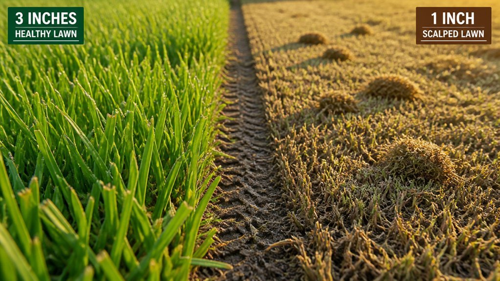 mow higher reduce browning