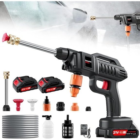 portable 1500w pressure washer 2 batteries