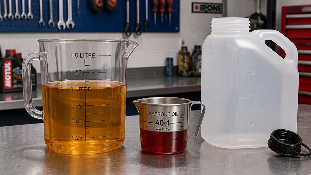 precise 50 1 fuel mixing