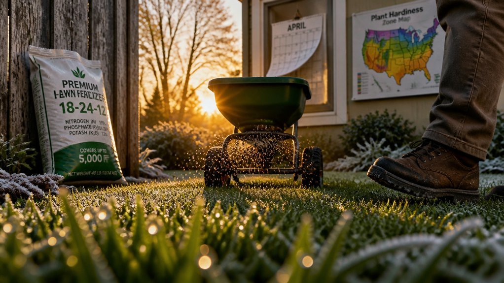 regionalized lawn fertilizing schedule details