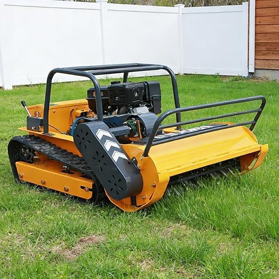 remote control hybrid lawn mower