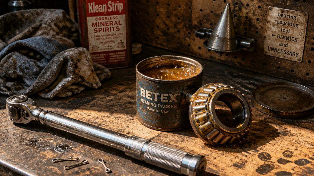 repacking trailer bearings efficiently with grease guns