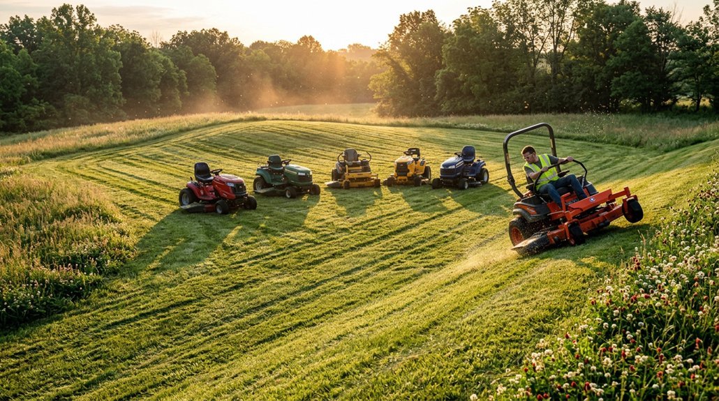 riding mowers for two acres