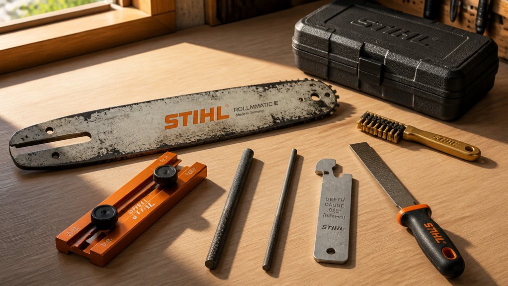 round file sharpening setup essentials