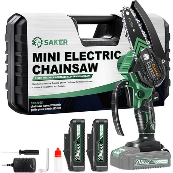 saker mini cordless chainsaw