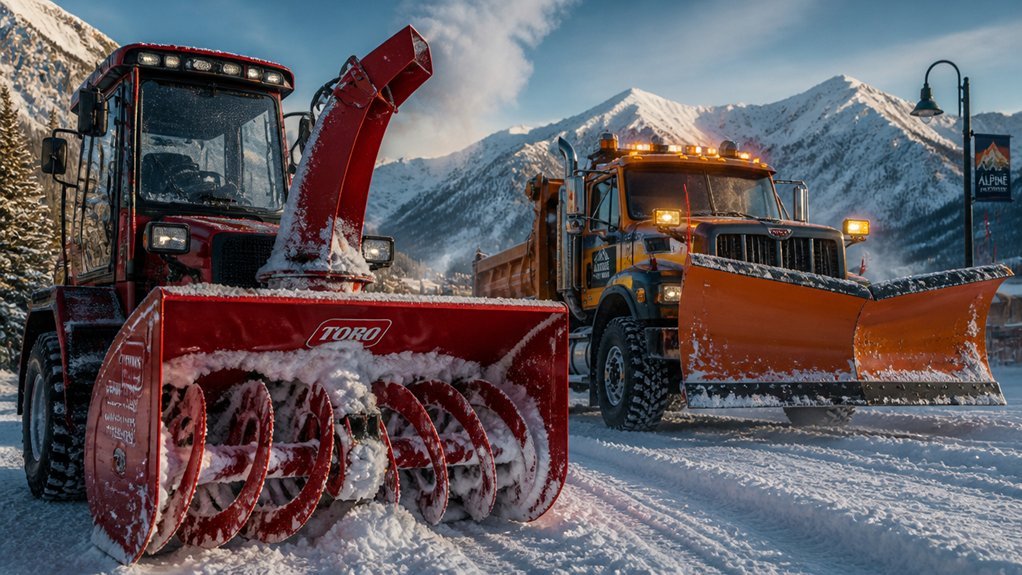 snow blower vs snow plow comparison