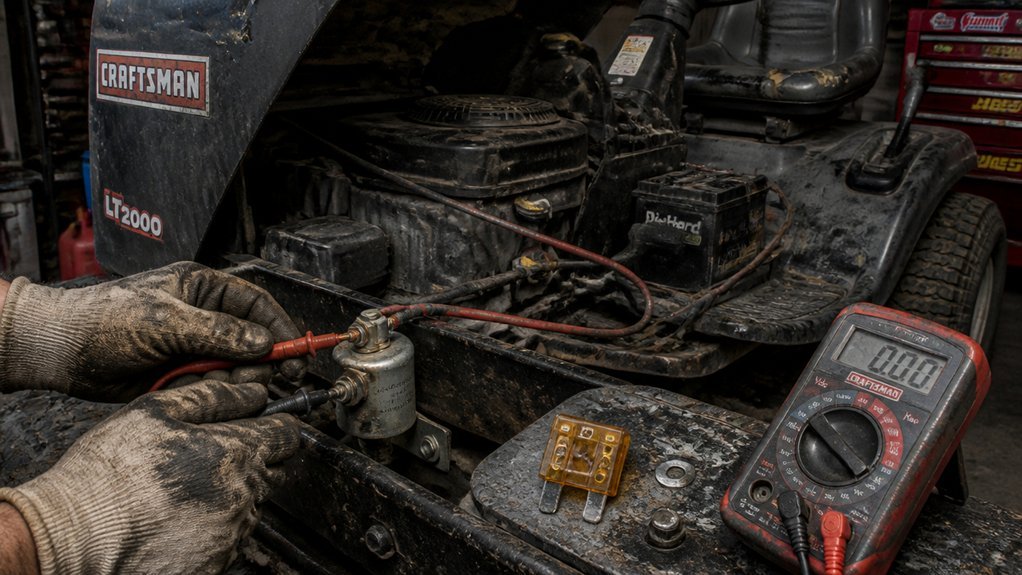 solenoid failure with fuse check