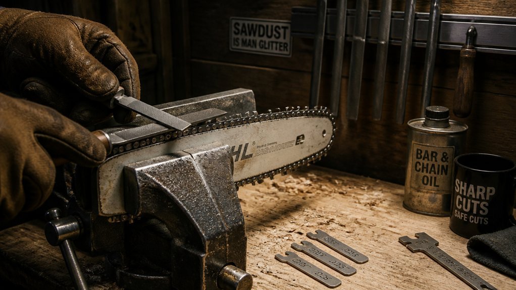 stable vise clean chain consistent sharpening angles