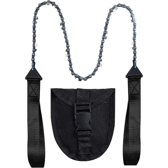 sucrain pocket chainsaw with paracord handle