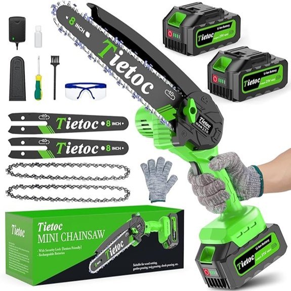 tietoc mini chainsaw 8 inch cordless