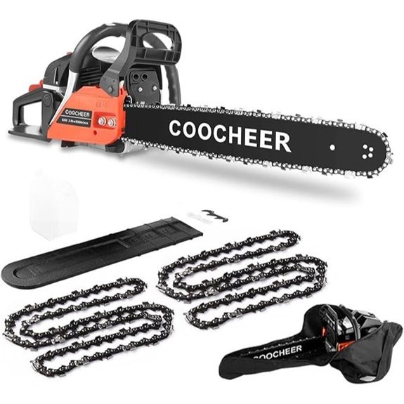 two stroke chainsaw dual chains