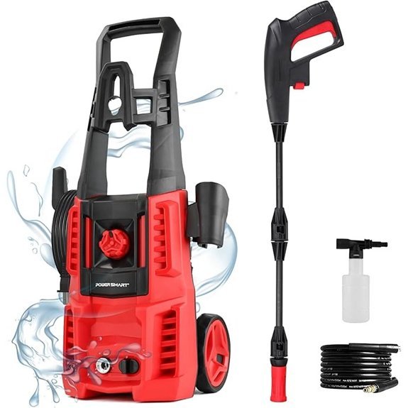 upgraded 1850 psi electric pressure washer home cleaning