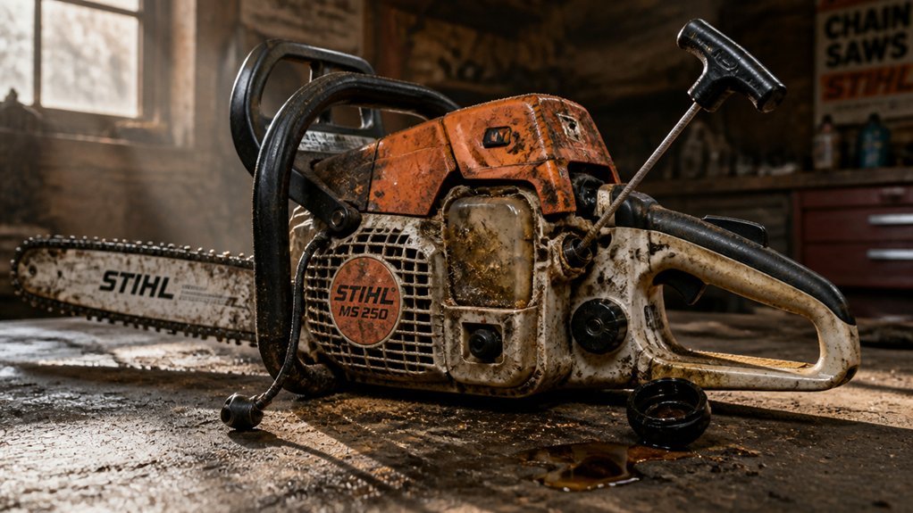 why won t my chainsaw start