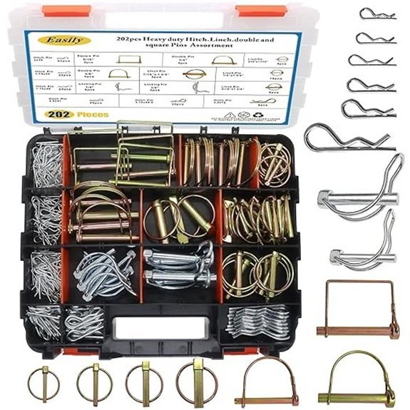 202 piece hitch pin clip set