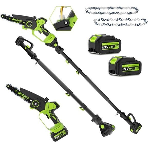 2 in 1 cordless pole saw