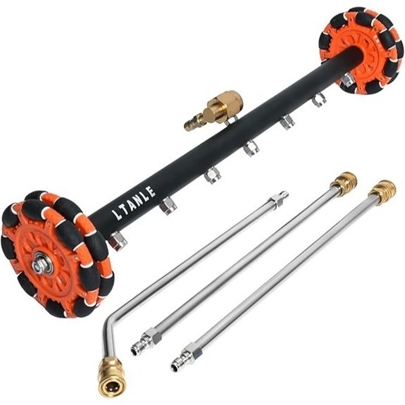 2 in 1 undercarriage cleaner with extensions