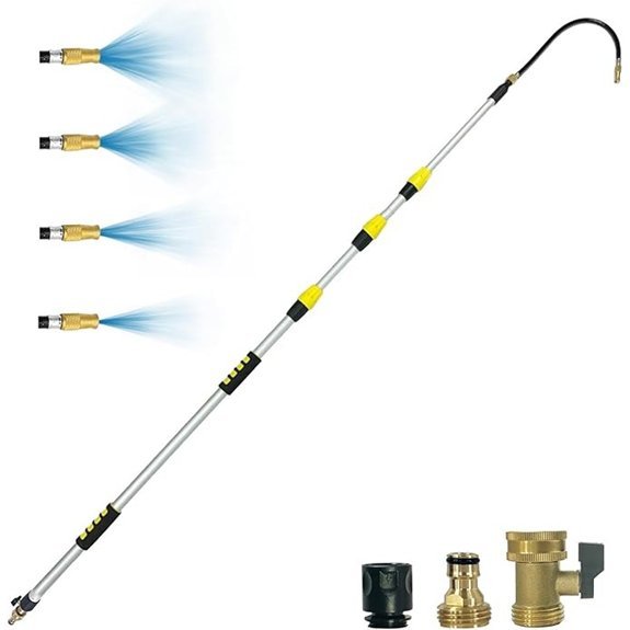 buyplus telescopic gutter cleaner extension pole