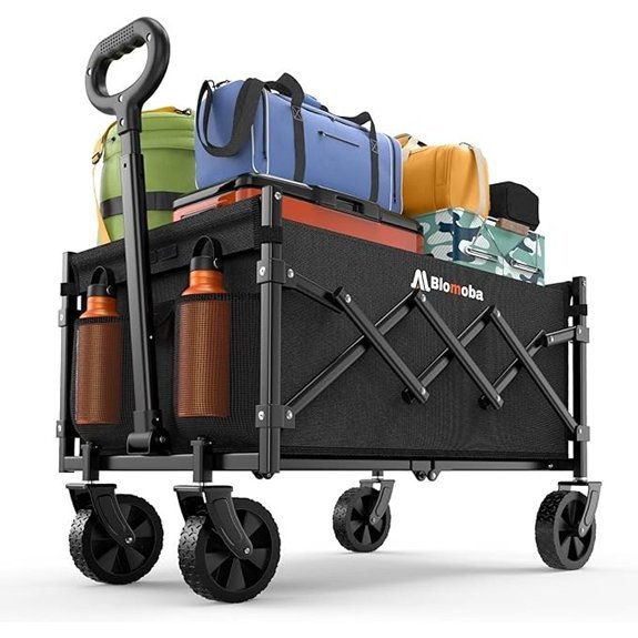 collapsible wagon with wheels
