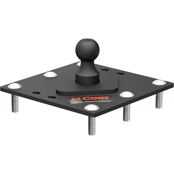 curt manufacturing hitch plate with ball