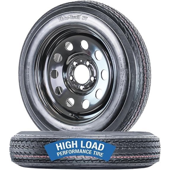 ecustomrim 2 pack 4 80 12 trailer tires