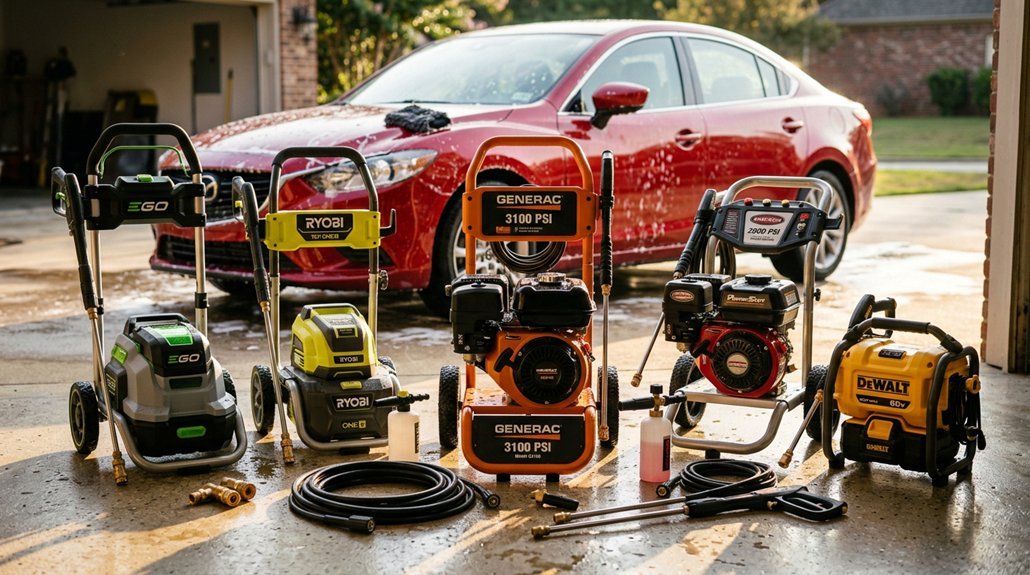 five top car pressure washers 2026