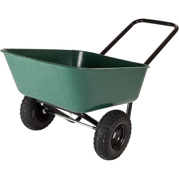 garden dual wheel barrow description
