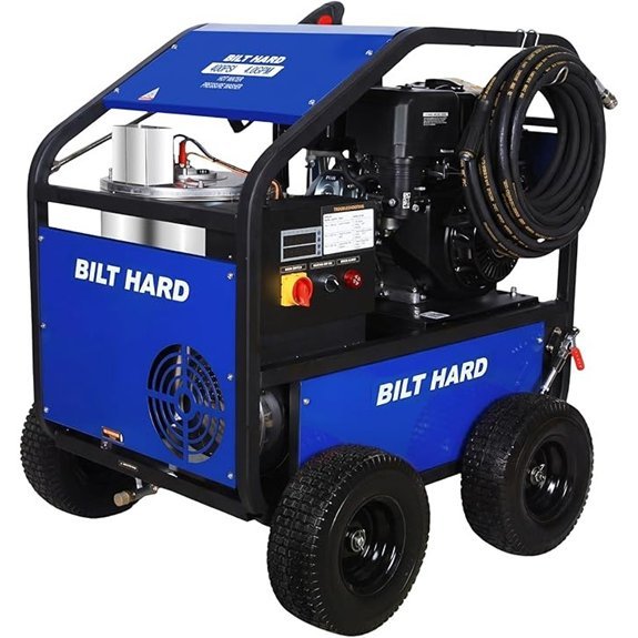 gas powered hot water pressure washer 4000 psi