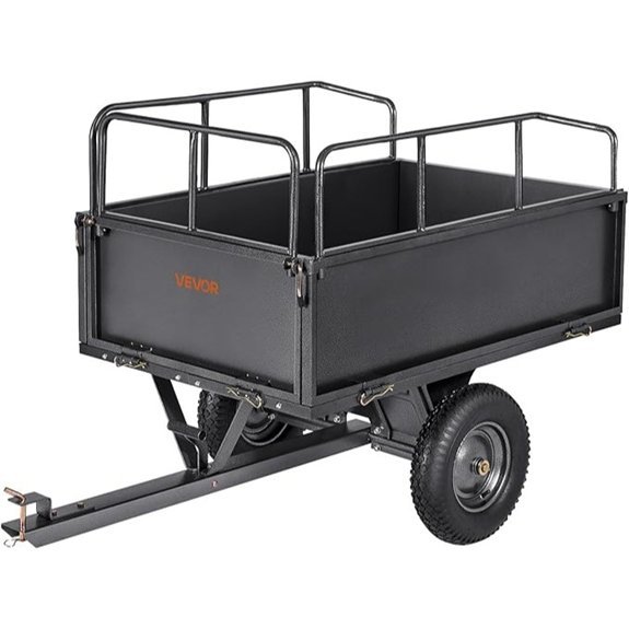 heavy duty atv dump cart