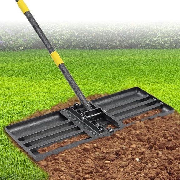 heavy duty lawn rake 72 inch handle