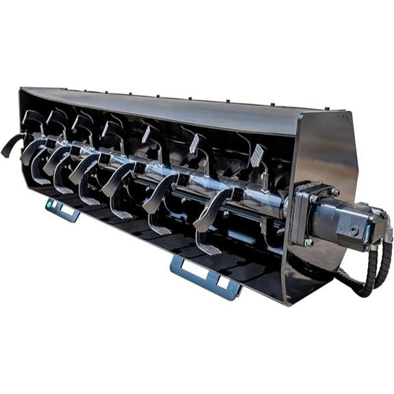 hydraulic rotary tiller attachment