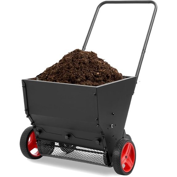 lawn spreader with adjustable rate