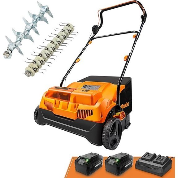 lawnmaster 48v cordless dethatcher