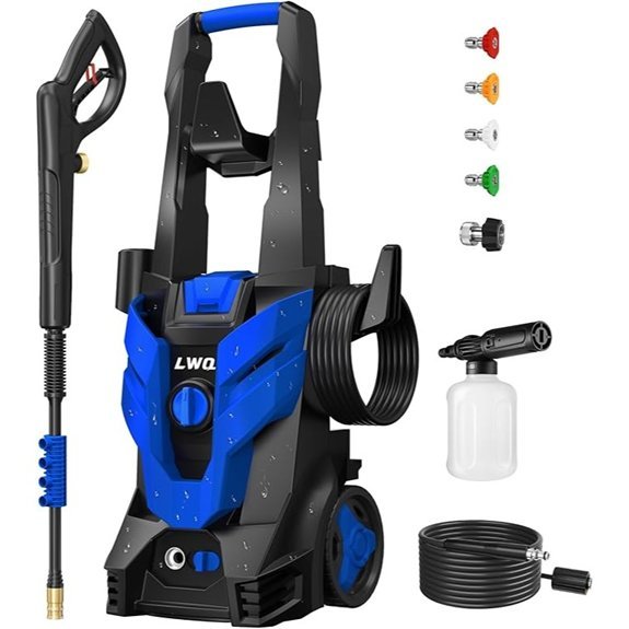 light blue pressure washer set