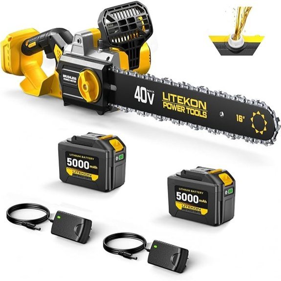 litekon 40v cordless chainsaw combo