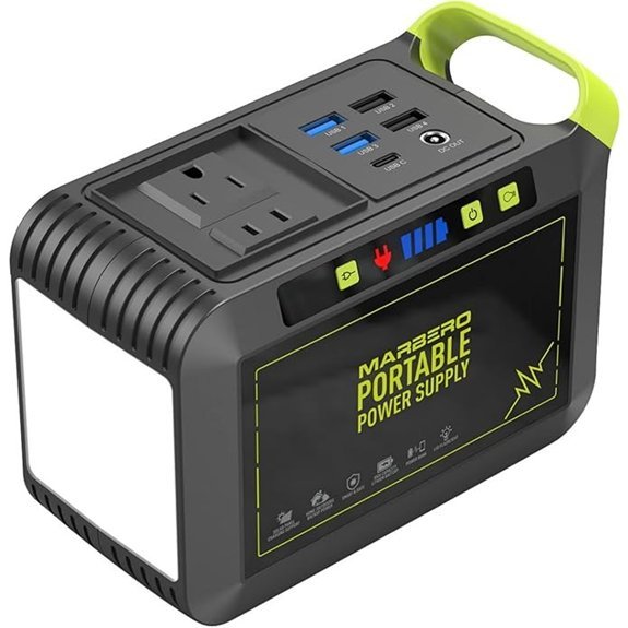 marbero 88wh portable solar generator