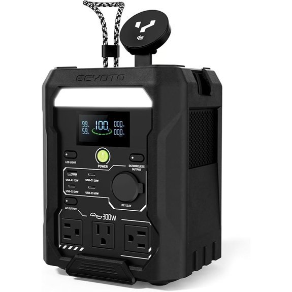 n300 256wh lifepo4 power station
