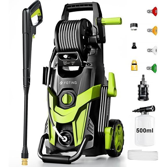 pressure washer with foam cannon