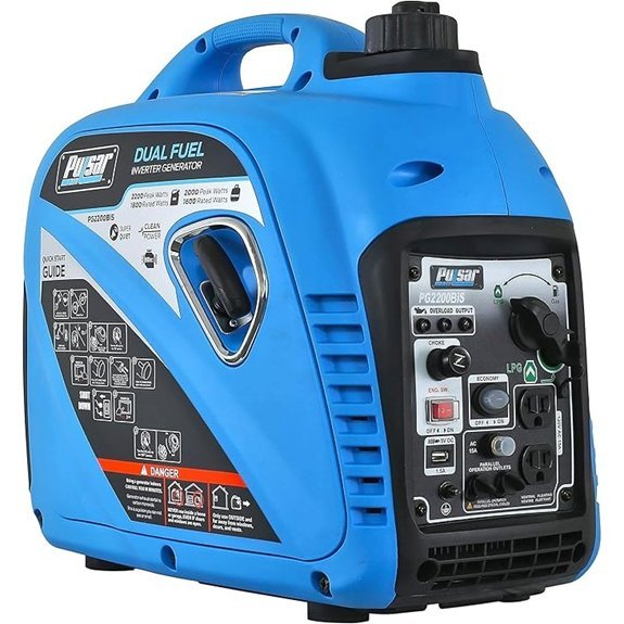 pulsar dual fuel inverter generator