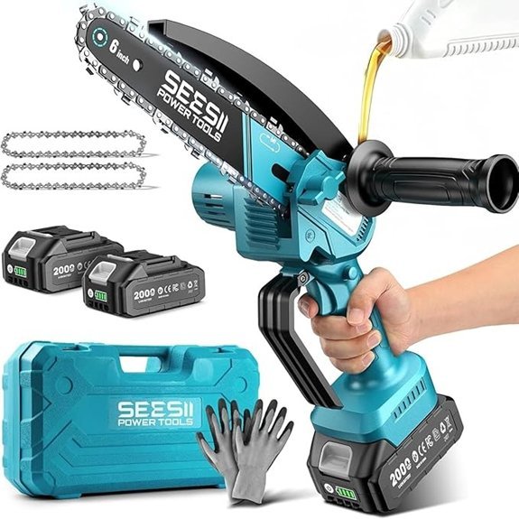 seesii mini cordless chainsaw