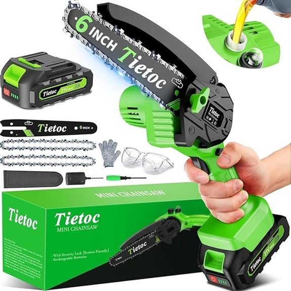 six inch mini electric chainsaw cordless