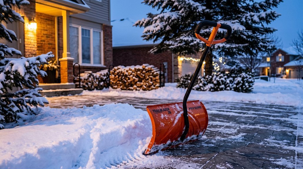 snow pushers make driveway clearing bearable