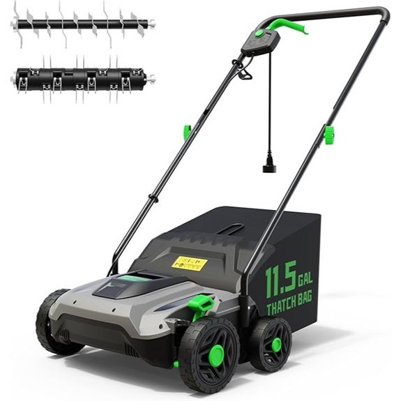 tiectown 14 inch dethatcher description