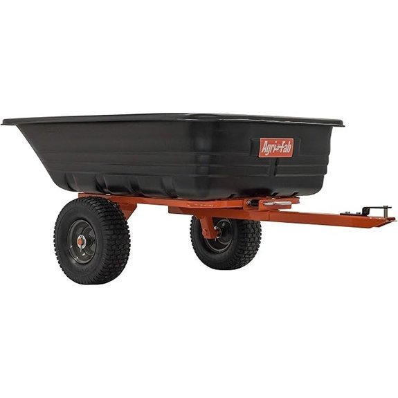 tow behind poly dump cart