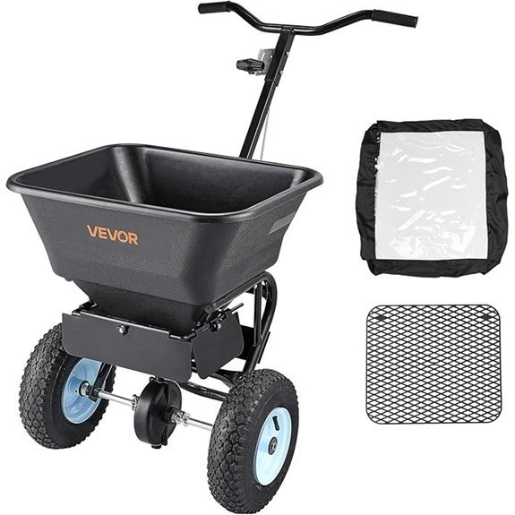 vevor 100lbs broadcast spreader