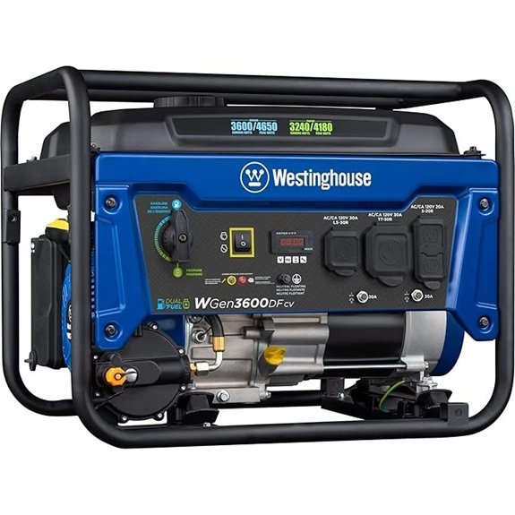 westinghouse dual fuel generator