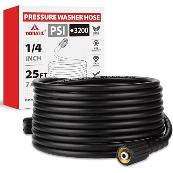yamatic 25ft pressure washer hose